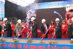 Lễ khởi công dự án khu nhà ở Bắc Sơn-Sông Hồng. (Nguồn: baothainguyen.org.vn) 