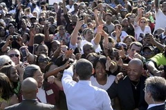 Tổng thống Obama trong một cuộc vận động cử tri. (Ảnh: AP)