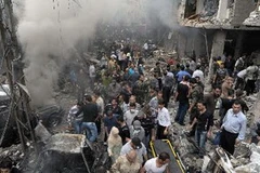Syria rung chuyển bởi vụ đánh bom đẫm máu ngày 5/11 làm hàng chục người thiệt mạng. (Nguồn: AFP/TTXVN)