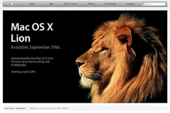 Hệ điều hành Apple OS X 10.7 Lion chỉ được trực tuyến. (Nguồn: Internet)