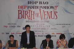 Họp báo Đẹp Fashion Show 11. (Ảnh: Hà Huy Hiệp/Vietnam+) 