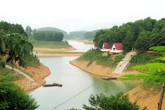 Hồ thủy điện Thác Bà khi ở mực nước 47m. (Nguồn: Internet)