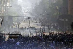 Biểu tình ủng hộ Tổng thống bị lật đổ Mohamed Morsi tại Cairo, Ai Cập. (Nguồn: AFP/TTXVN)