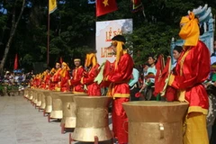 Màn trống hội mở đầu cho lễ hội Lam Kinh. (Nguồn: vov.vn)