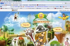 Giao diện trang web chinhphucvumon.vn. 