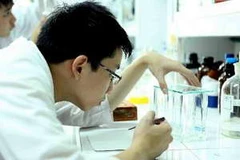 Em Phan Quang Dũng đạt giải vàng tại Kỳ thi Olympic Hóa học quốc tế lần thứ 45 tại Mátxcơva. (Ảnh: Quý Trung/Vietnam+)