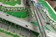 Mô hình tuyến đường sắt Nhổn-Ga Hà Nội. (Nguồn: Internet)