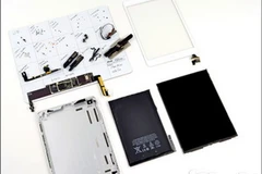 Toàn bộ linh kiện bên trong iPad mini.