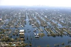 Cảnh hoang tàn ở New Orleans sau khi cơn bão Katrina quét qua năm 2005. (Nguồn: AP)