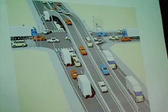 Phối cảnh phương án thiết kế cầu vượt lắp ghép kết cấu thép. (Nguồn: Internet)