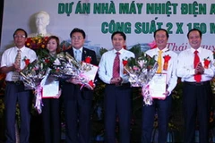 Lễ trao Giấy phép xây dựng Nhà máy Nhiệt điện An Khánh 2. (Nguồn: baothainguyen.org.vn)