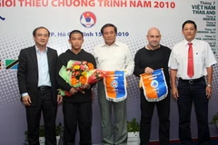 Năm 2010, cầu thủ Nguyễn Thái Sung đã giành được học bổng đào tạo tại Học viện Aspire. (Ảnh: Quang Nhựt/TTXVN)