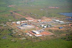 Toàn cảnh cơ sở khai thác dầu tại giếng dầu Thar Jath ở Nam Sudan. (Nguồn: AFP/TTXVN)