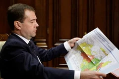 Tổng thống Dmitry Medvedev. (Nguồn: Internet)