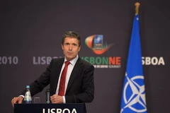 Tổng thư ký NATO Anders Fogh Rasmussen tại Lisbon ngày 20/11. (Nguồn: THX/TTXVN)
