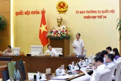 Phó Chủ tịch Quốc hội Trần Quang Phương điều hành phiên họp. (Ảnh: Doãn Tấn/TTXVN)