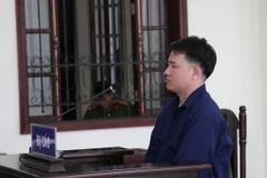 Bị cáo Lê Trọng Điều tại phiên tòa. (Ảnh: Đậu Tất Thành/TTXVN)