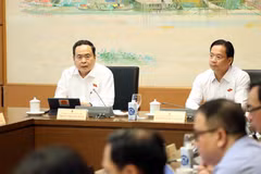 Chủ tịch Quốc hội Trần Thanh Mẫn phát biểu. (Ảnh: An Đăng/TTXVN)