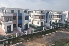 Biệt thự xây không phép trong Dự án Khu dân cư Tân Thịnh tại xã Đồi 61, huyện Trảng Bom. (Ảnh: TTXVN phát)