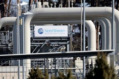 Đường ống dẫn khí đốt Dòng chảy phương Bắc 1 tại Lubmin (Đức), ngày 8/3/2022. (Ảnh: Reuters/TTXVN)