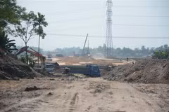 Công trình đường Vành đai phía tây đoạn Quốc lộ 14B đến đường Hồ Chí Minh (huyện Hòa Vang, thành phố Đà Nẵng). (Ảnh: Văn Dũng/TTXVN)