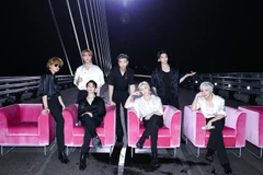 Các thành viên nhóm nhạc BTS. (Ảnh: Yonhap/TTXVN)