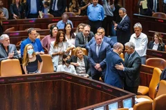 Quốc hội Israel (Knesset) ngày 30/6/2022 đã bỏ phiếu thông qua dự luật tự giải tán và ấn định tổ chức bầu cử vào tháng 11 tới - cuộc tổng tuyển cử thứ 5 tại nước này trong vòng chưa đầy 4 năm. (Ảnh: THX/TTXVN)