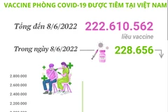 Việt Nam đã tiêm hơn 222,61 triệu liều vaccine phòng COVID-19