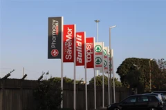 Chuỗi các thương hiệu của tập đoàn SPAR Ltd tại Nam Phi. (Ảnh: Hoàng Minh/TTXVN)