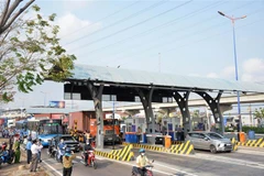 Trạm thu phí Xa lộ Hà Nội tại Thanh phố Hồ Chí Minh. (Ảnh: Thành Chung/TTXVN)