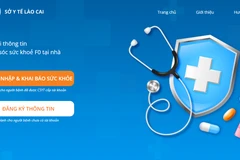 Giao diện Hệ thống kết nối thông tin chăm sóc sức khỏe F0 tại nhà tỉnh Lào Cai. (Ảnh chụp màn hình)