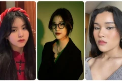 Nhóm nữ sinh Việt, gồm các thành viên Lương Anh Khánh Huyền, Bùi Tú Uyên và Trần Quỳnh Anh (từ trái qua) - giành giải Nhất cuộc thi Earth Prize 2022. (Nguồn: sohuutritue.net.vn)