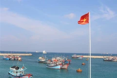Quần đảo Trường Sa, nơi đón tiếp và hỗ trợ cho ngư dân vươn khơi bám biển. (Ảnh: Phan Sáu/TTXVN)