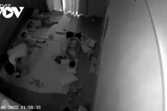 Vụ việc xảy ra được camera ghi lại. (Nguồn: vov.vn)