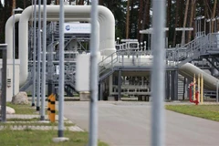 Một đường ống dẫn khí đốt tại Lubmin (Đức), ngày 30/8/2022. (Ảnh: AFP/TTXVN)