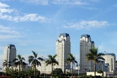 Một góc khu đô thị mới Mỹ Đình , huyện Từ Liêm, thành phố Hà Nội. (Ảnh: Danh Lam/TTXVN)