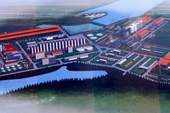 Mô hình nhà máy Alumin Nhân Cơ. (Ảnh: Đức Tám/TTXVN)