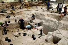 Di tích khu vườn cổ mới được phát hiện ở Jerusalem. (Ảnh:;