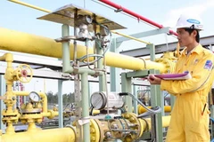 Hệ thống đường ống khí PM3 cung cấp cho máy điện Cà Mau. (Ảnh: Hà Thái/TTXVN)