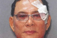 Lý Tống sau khi bị bắt. (Ảnh: San Jose Mercury News)
