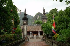 Đền thờ vua Đinh Tiên Hoàng - nơi triển lãm tranh. (Ảnh: Internet)