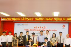 Lễ ký kết thỏa thuận hợp tác chiến lược giữa OceanBank và BIDV.