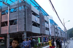 Đưa vào khai thác bãi đỗ xe giàn thép có cảm biến thông minh