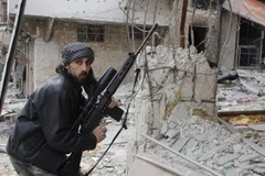 Một tay súng phe đối lập Syria. (Nguồn: AP)