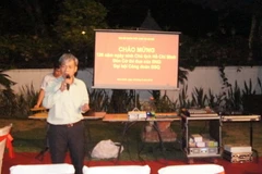 Đại sứ Tôn Sinh Thành phát biểu tại buổi lễ. (Ảnh: Huy Bình-Đăng Chính/Vietnam+)