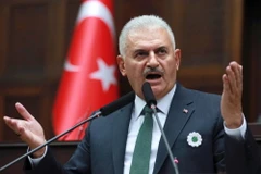 Thủ tướng Thổ Nhĩ Kỳ Binali Yildirim phát biểu tại thủ đô Ankara ngày 12/7. (Nguồn: AFP/TTXVN) 