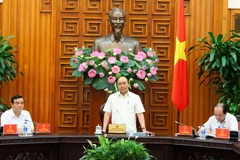 Thủ tướng Nguyễn Xuân Phúc phát biểu. (Ảnh: Thống Nhất/TTXVN)