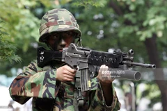 Binh sỹ Hàn Quốc tham gia cuộc tập trận Người bảo vệ tự do Ulchi. (Nguồn: Getty)