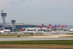 Sân bay Ataturk ở thành phố Istanbul, Thổ Nhĩ Kỳ. (Nguồn: AFP)