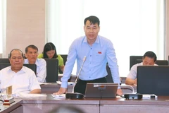 Ðại biểu Quốc hội Thành phố Hà Nội Đỗ Đức Hồng Hà phát biểu tại Hội nghị. (Ảnh: Doãn Tấn/TTXVN)